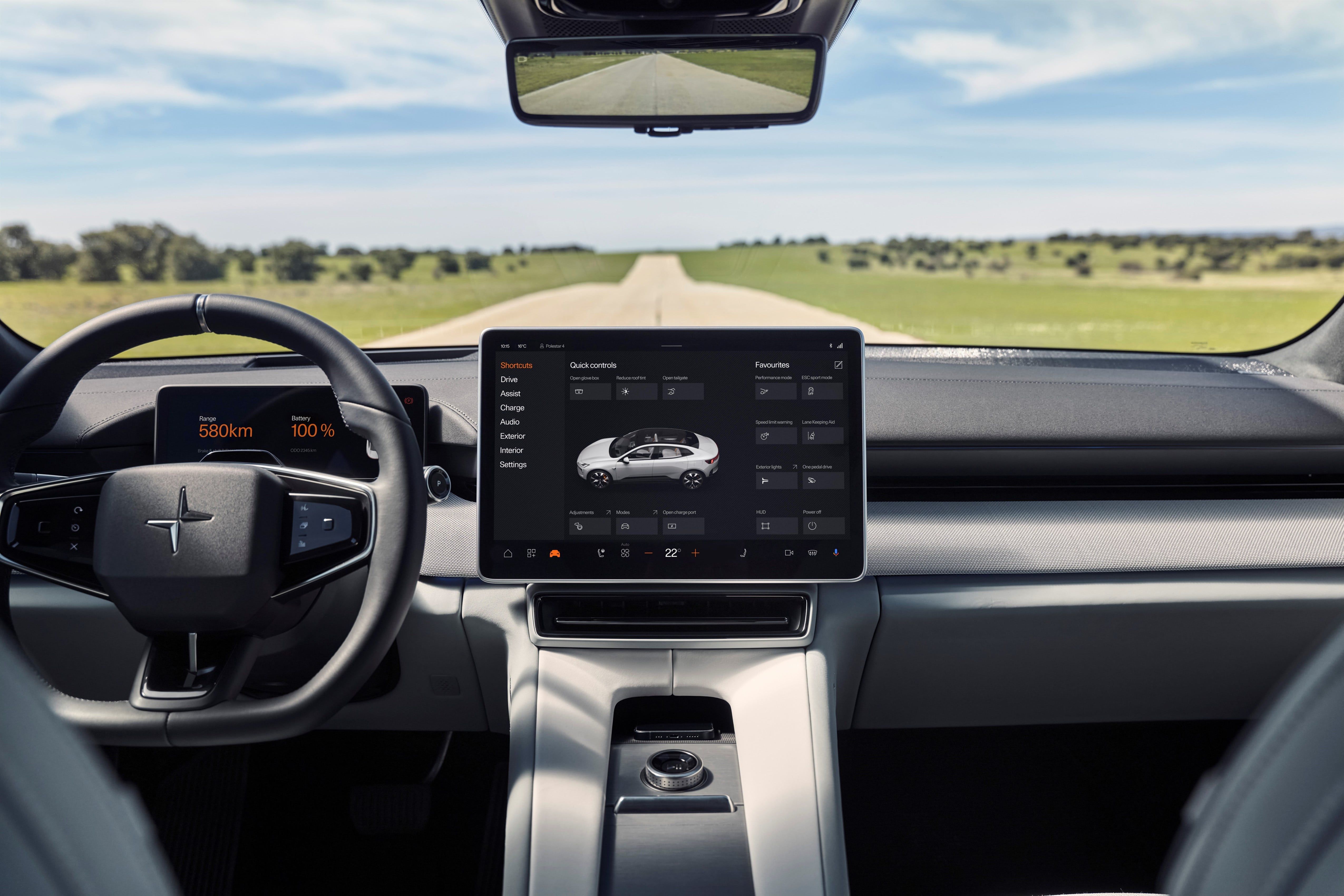 Polestar 4 interiør